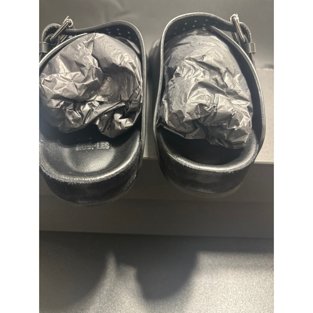 The Kooples NEW Slides Sandals Buckle Accents Black FR 42/U8 - Picture 5 of 10